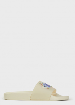 Шлепанцы Menghi с цветочным принтом, фото